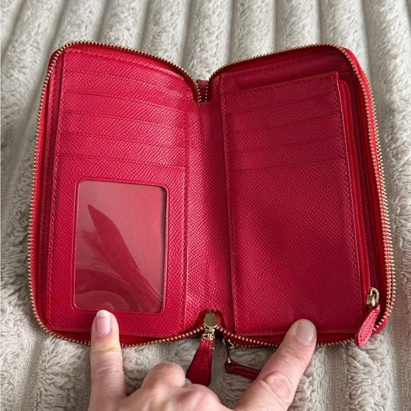 Coach Long Zip Around Wallet in Signature Canvas - Picture 8 of 12